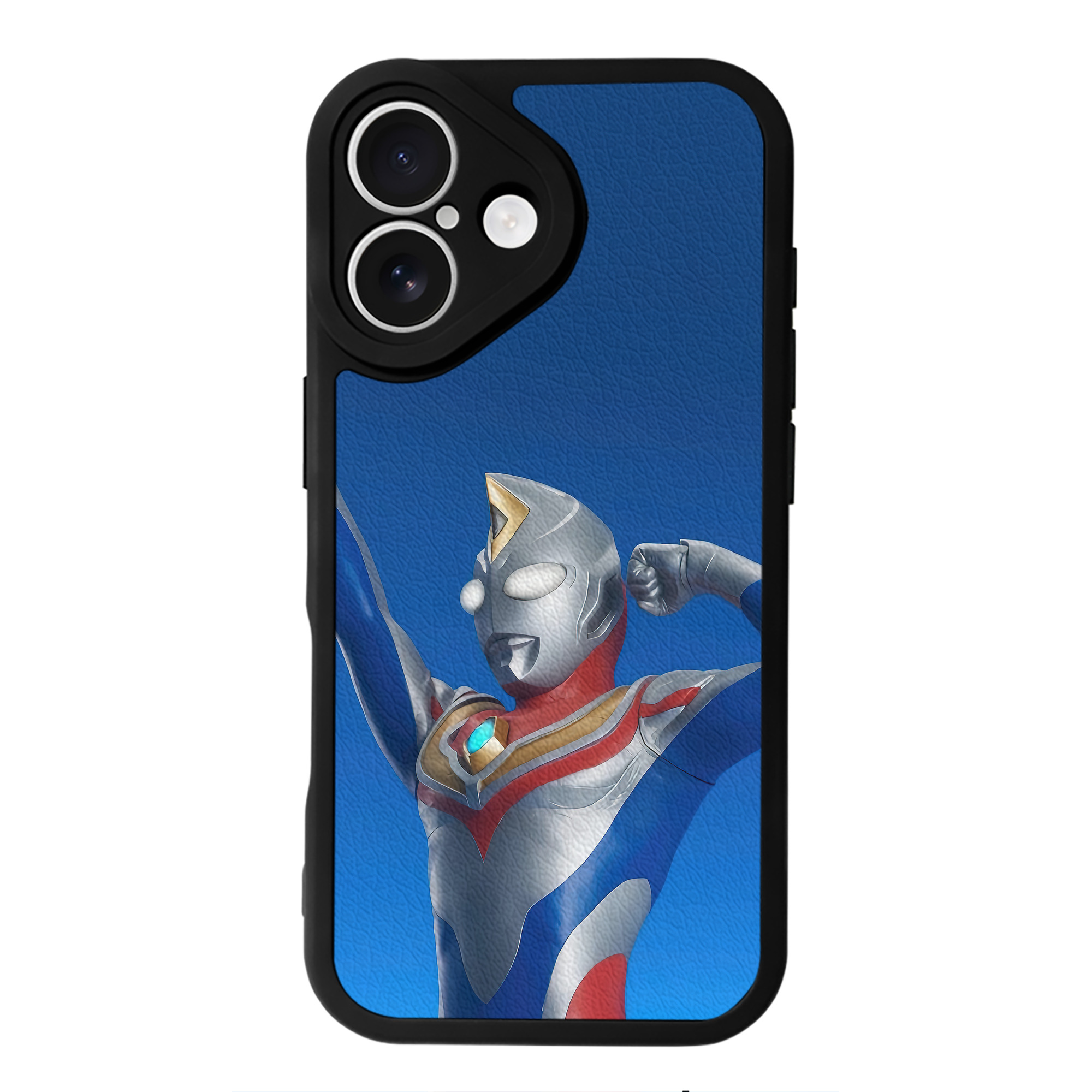 （画像用） ウルトラマン Ultraman 【iPhone 16シリーズ対応】シリコンスマホケース（レザー調） 材質：シリコン